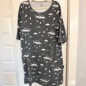 Winter Water Factory UFO Print Dress